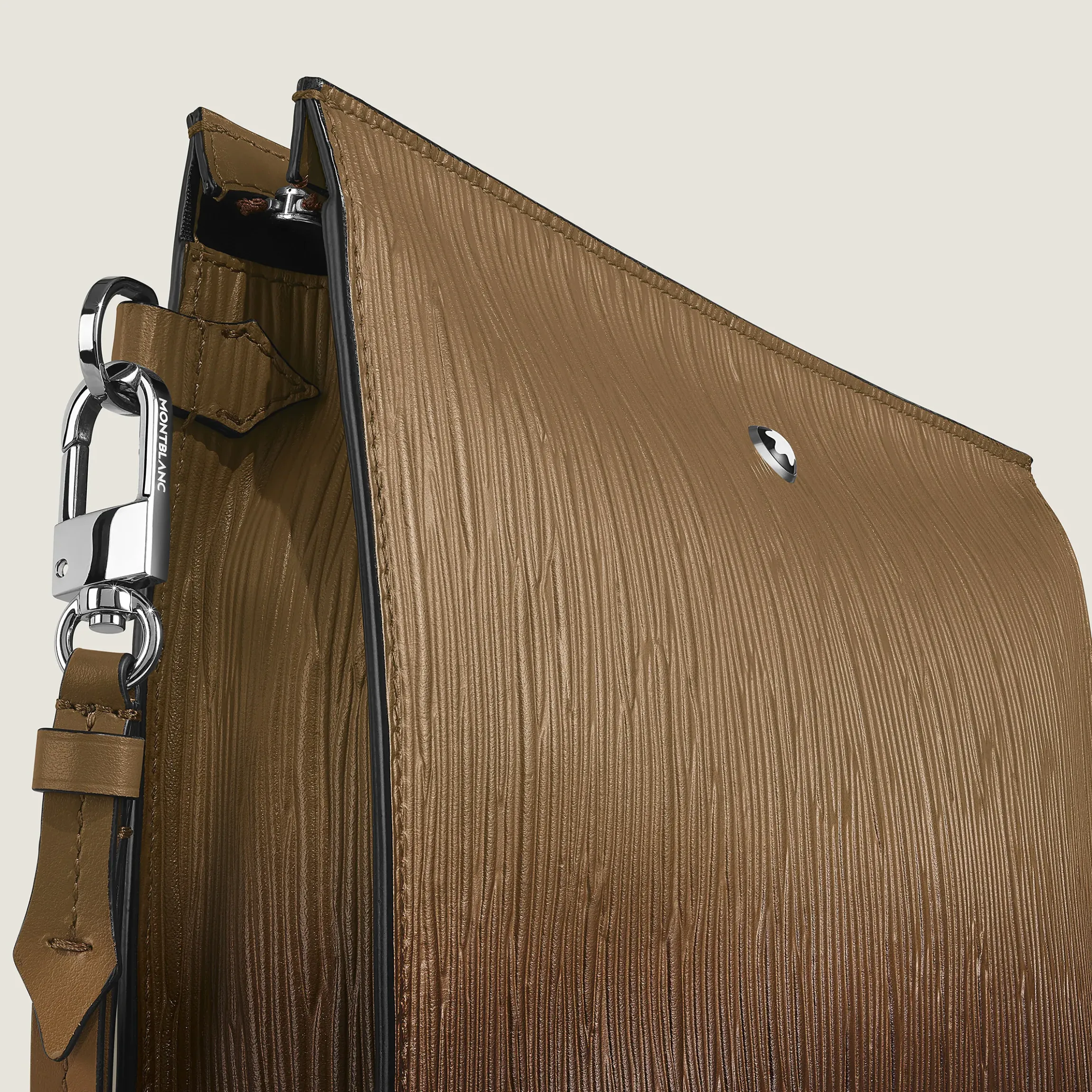 Pochette in Pelle Corteccia Sfumato