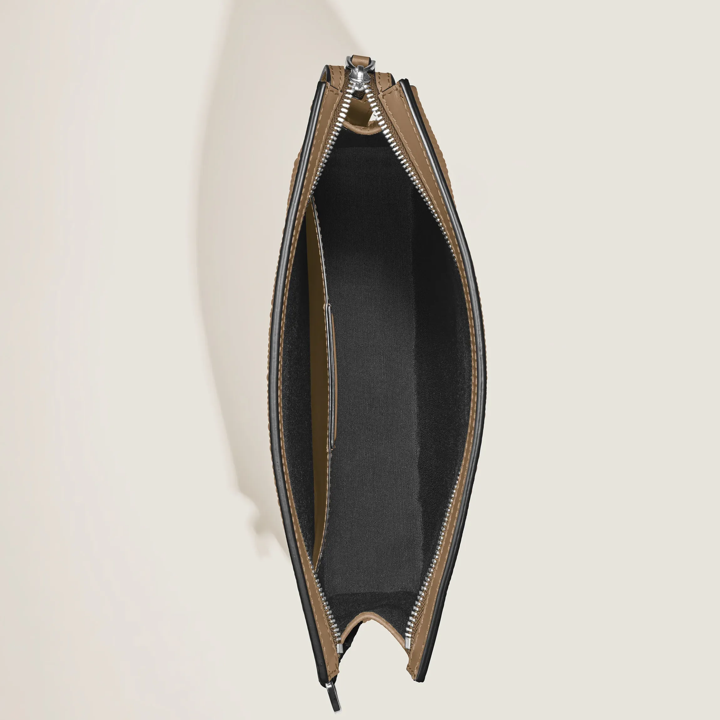 Pochette in Pelle Corteccia Sfumato