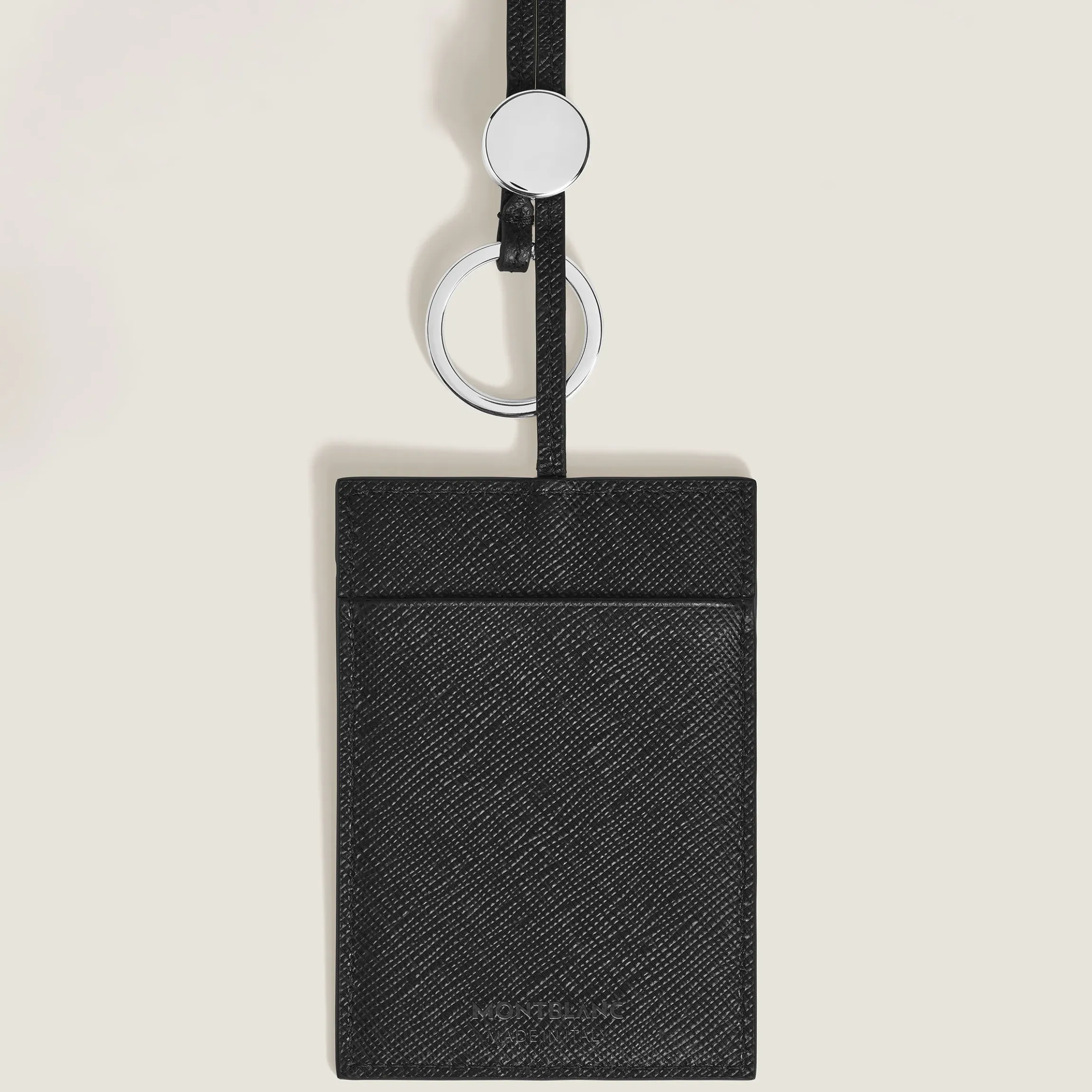 Portacarte 3 Tasche con Tracolla in Pelle Sartorial