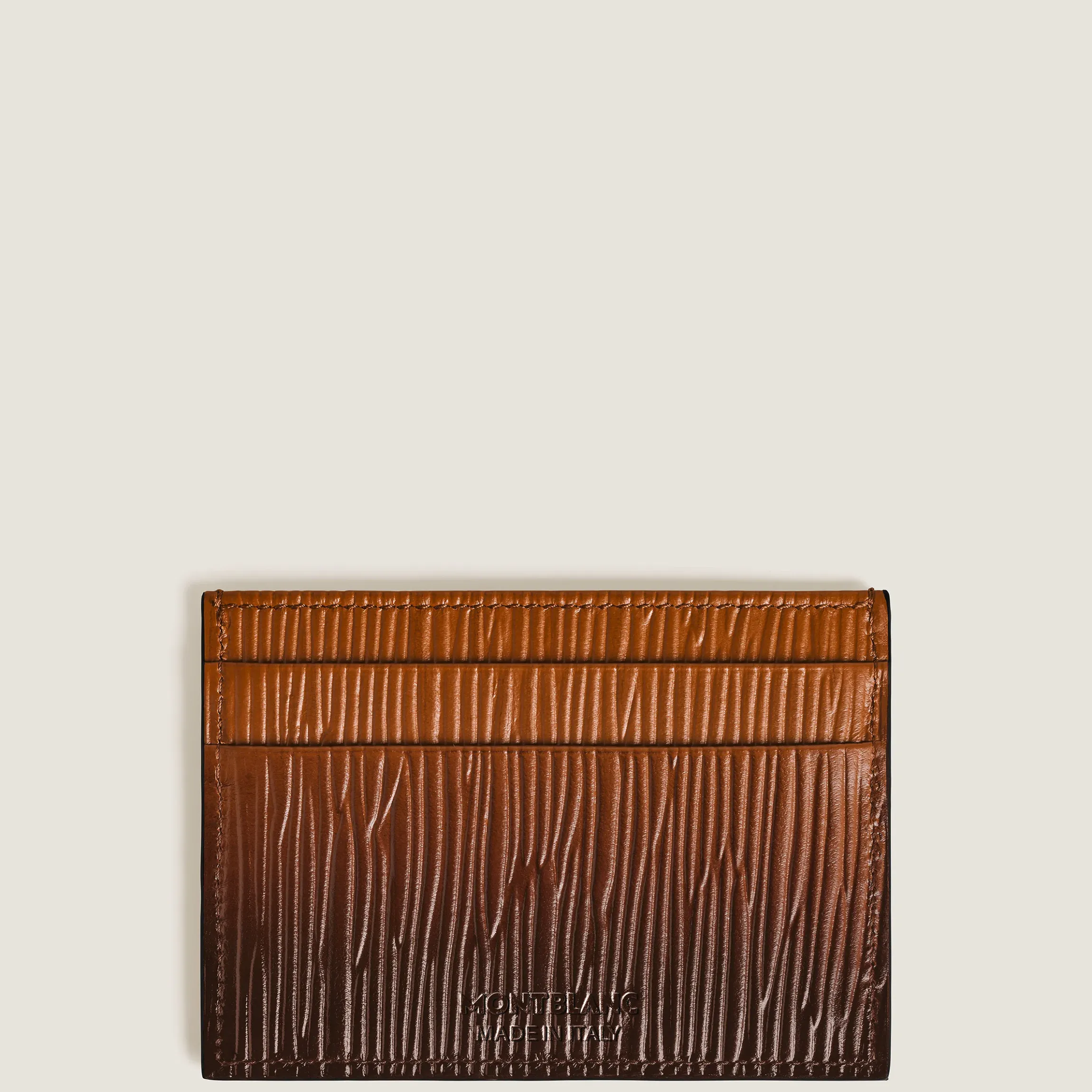 Portacarte 5 Tasche in Pelle Corteccia Sfumato