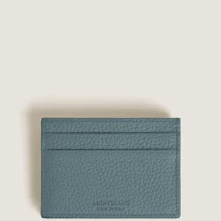 Portacarte 5 Tasche in Pelle con Grana