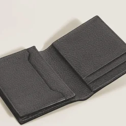Portacarte 4 Tasche in Pelle Con Grana