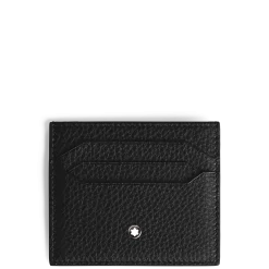 Portacarte 6 Tasche in Pelle con Grana