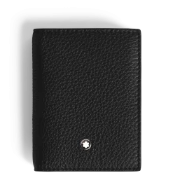 Portacarte 4 Tasche in Pelle con Grana