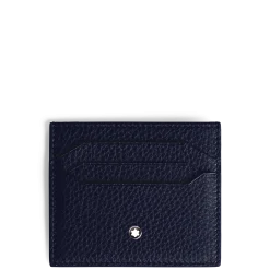 Portacarte 6 Tasche in Pelle con Grana