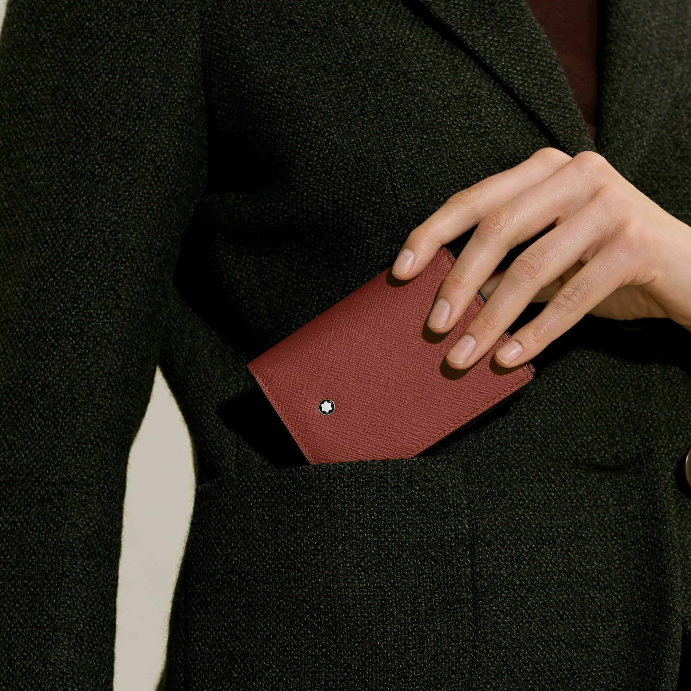 Portacarte 4 Tasche in Pelle Sartorial