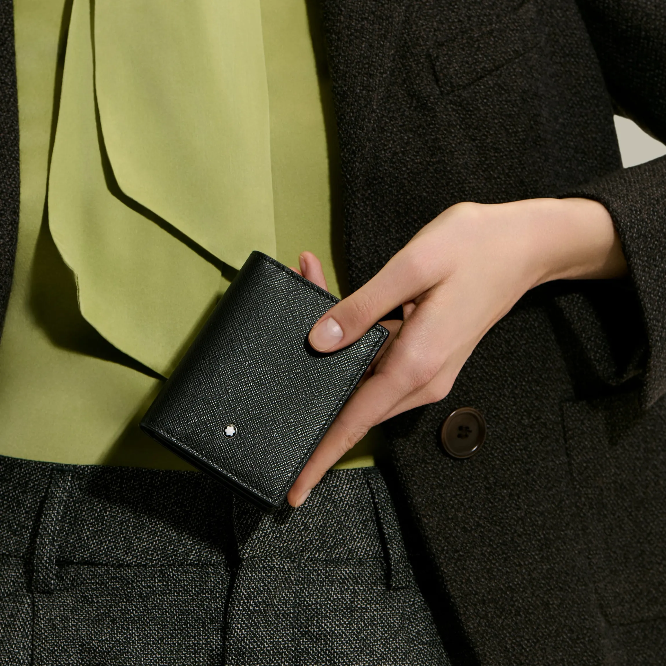 Portacarte 4 Tasche in Pelle Sartorial