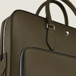 Portadocumenti Modello Medio con Tasca in Pelle Sartorial