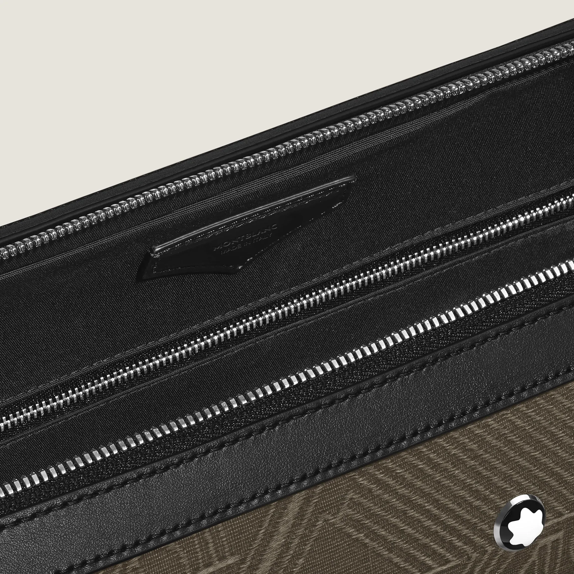 Portadocumenti Sottile in Tessuto Jacquard 4810