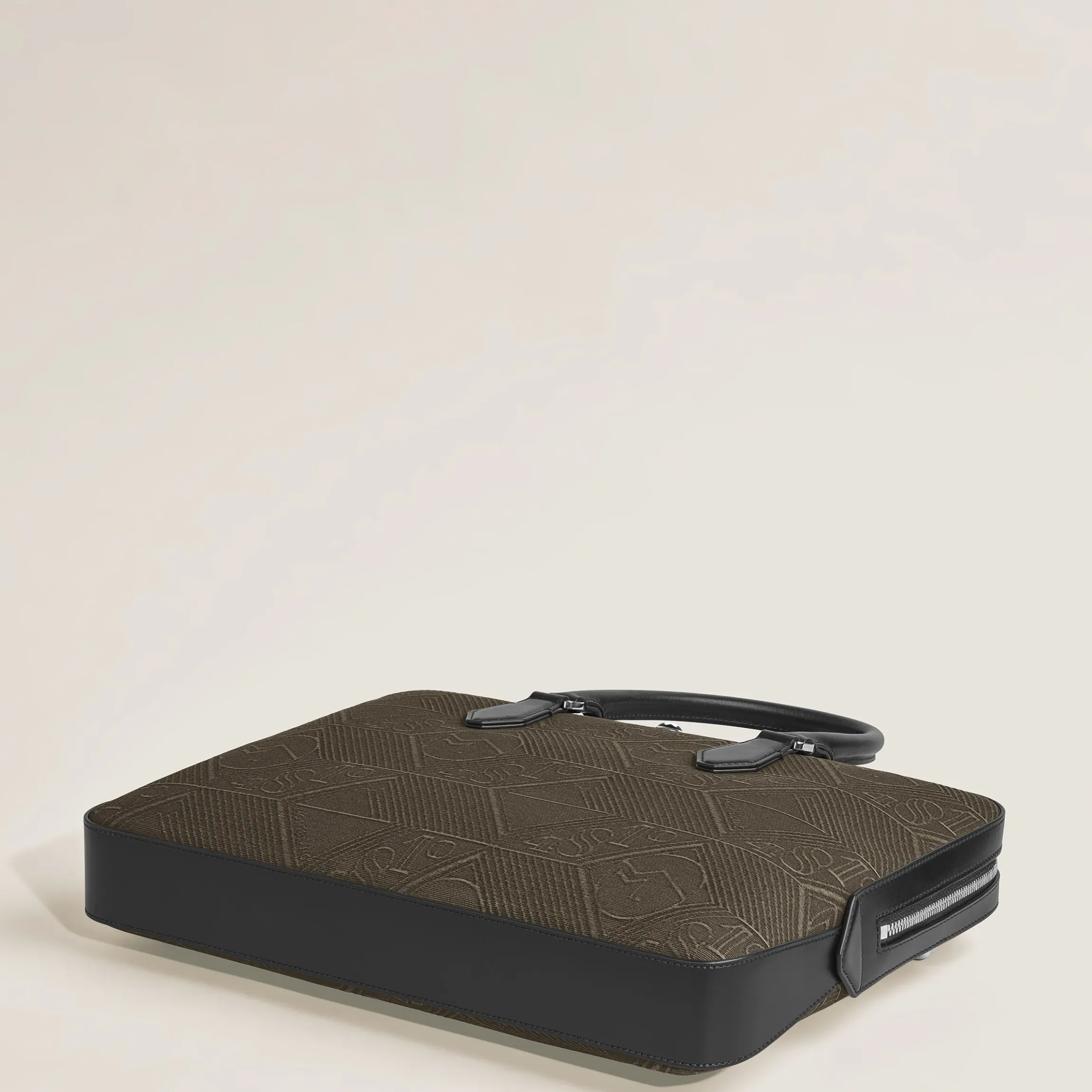 Portadocumenti Sottile in Tessuto Jacquard 4810
