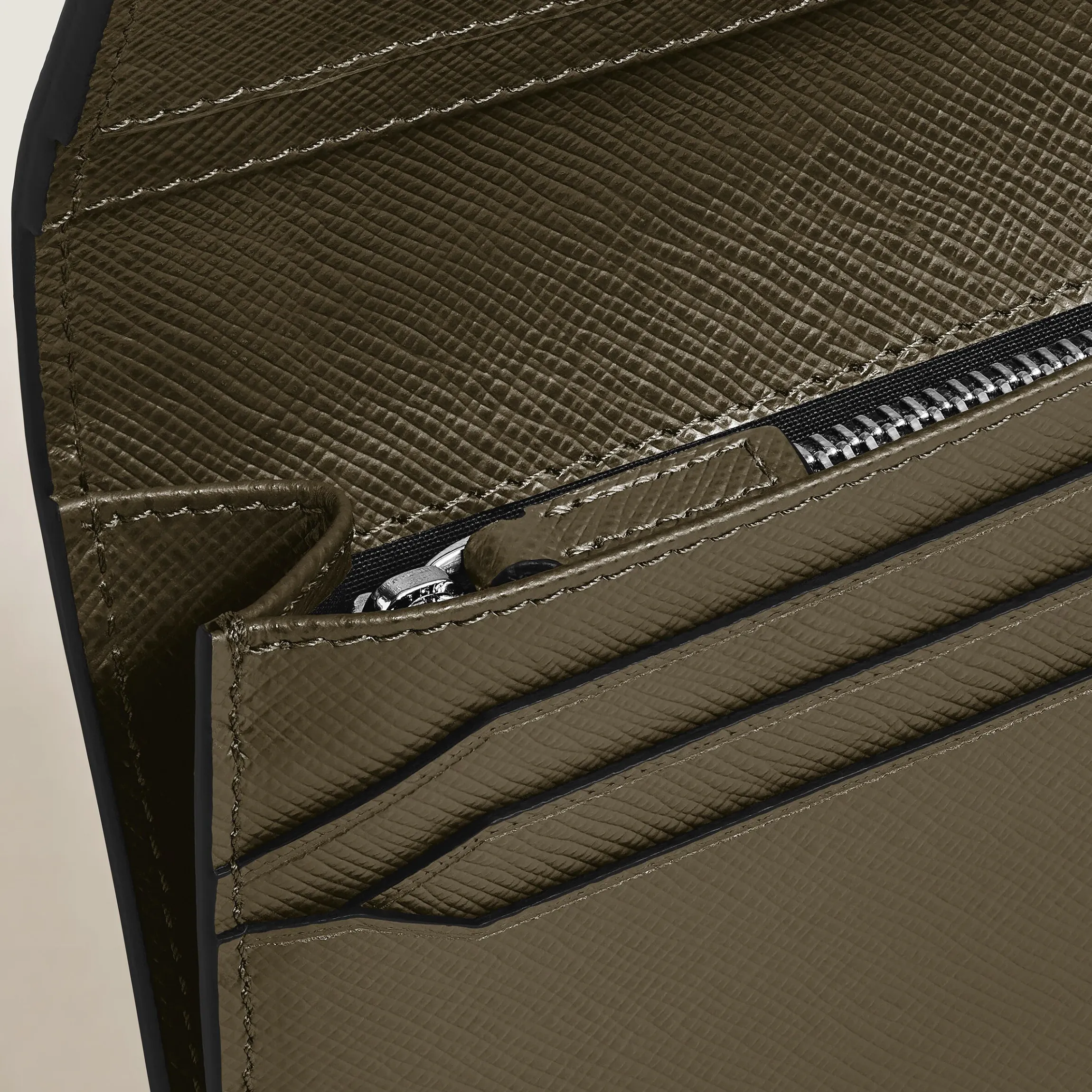 Portafoglio Lungo 14 Tasche in Pelle Sartorial