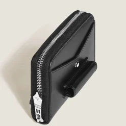 Portafoglio Mini 2 Tasche con Cerniera e Passante per Strumenti da Scrittura in Pelle Meisterstück