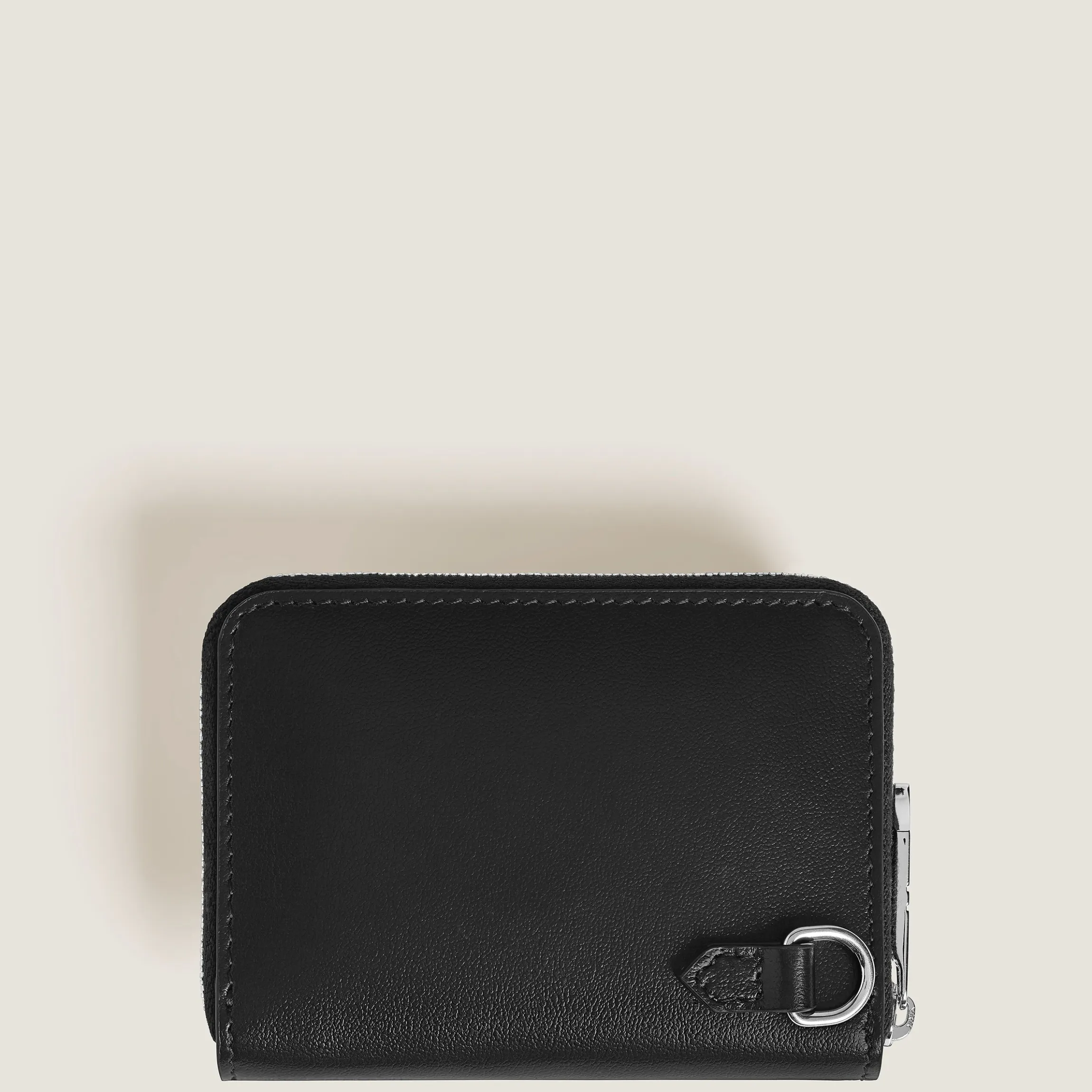 Portafoglio Mini 2 Tasche con Cerniera e Passante per Strumenti da Scrittura in Pelle Meisterstück