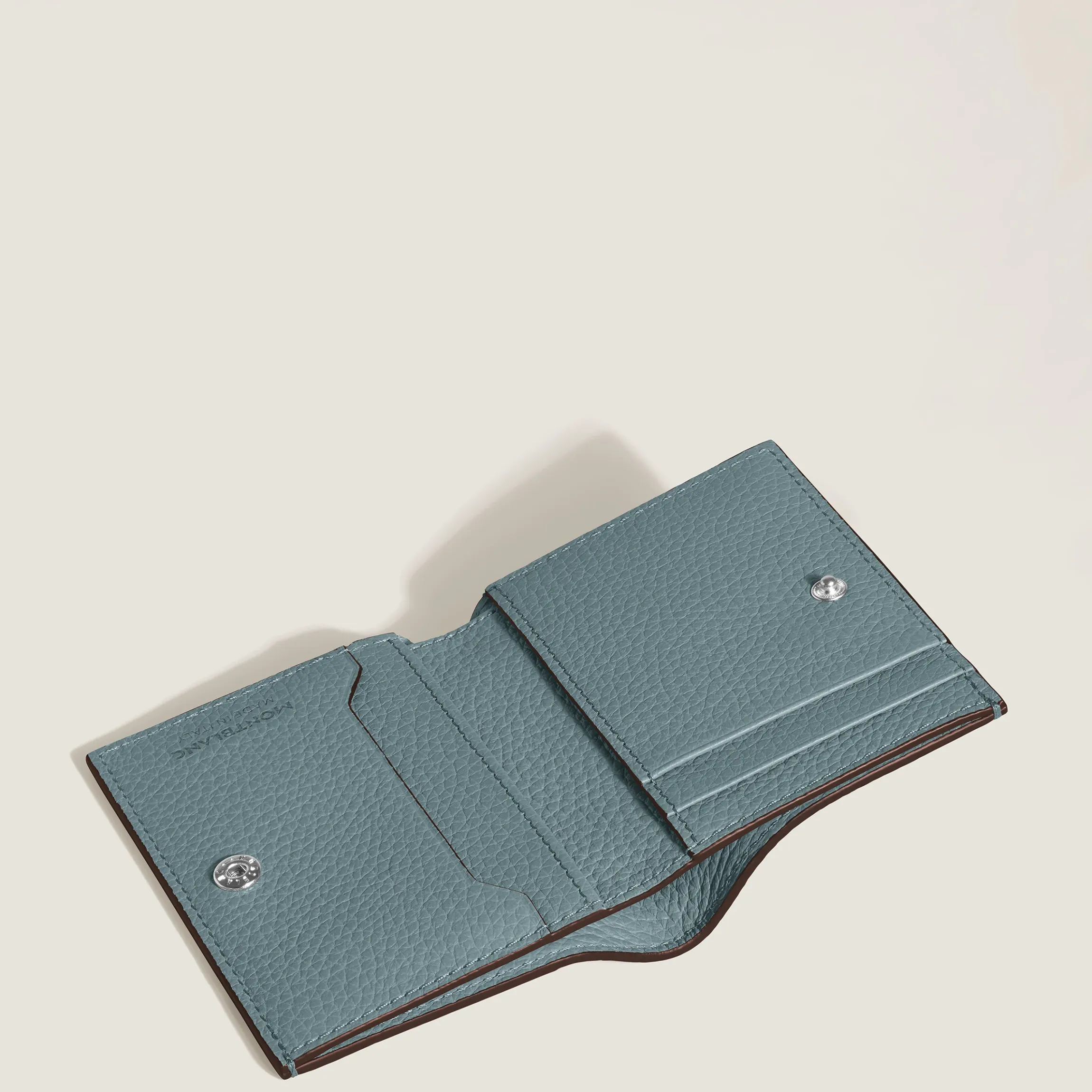 Portafoglio Mini 4 Tasche in Pelle con Grana