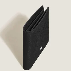 Portafoglio 4 Tasche con Portamonete in Pelle con Grana