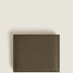 Portafoglio 4 Tasche con Portamonete in Pelle con Grana