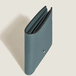 Portafoglio 6 Tasche in Pelle con Grana