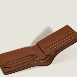 Portafoglio 6 Tasche in Pelle con Grana