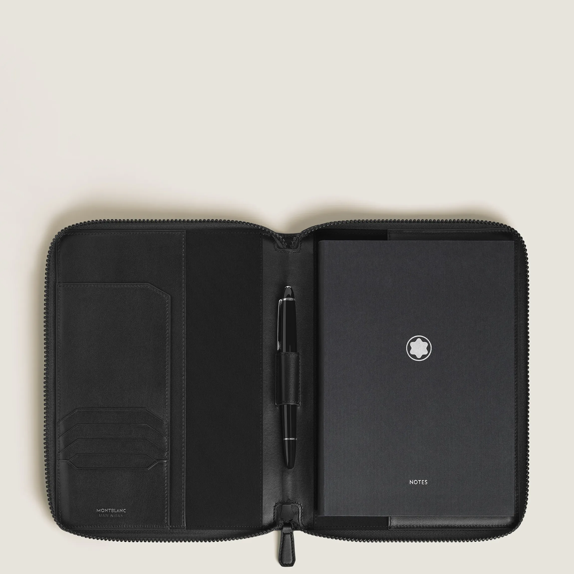 Porta Quaderno Piccolo con Cerniera in Pelle Extreme