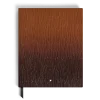 Quaderno Grande in Pelle Corteccia Sfumato, Pagine a Righe