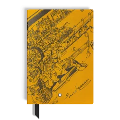 Quaderno Medio, Great Characters Enzo Ferrari Edizione Speciale Giallo Modena, Pagine a Righe