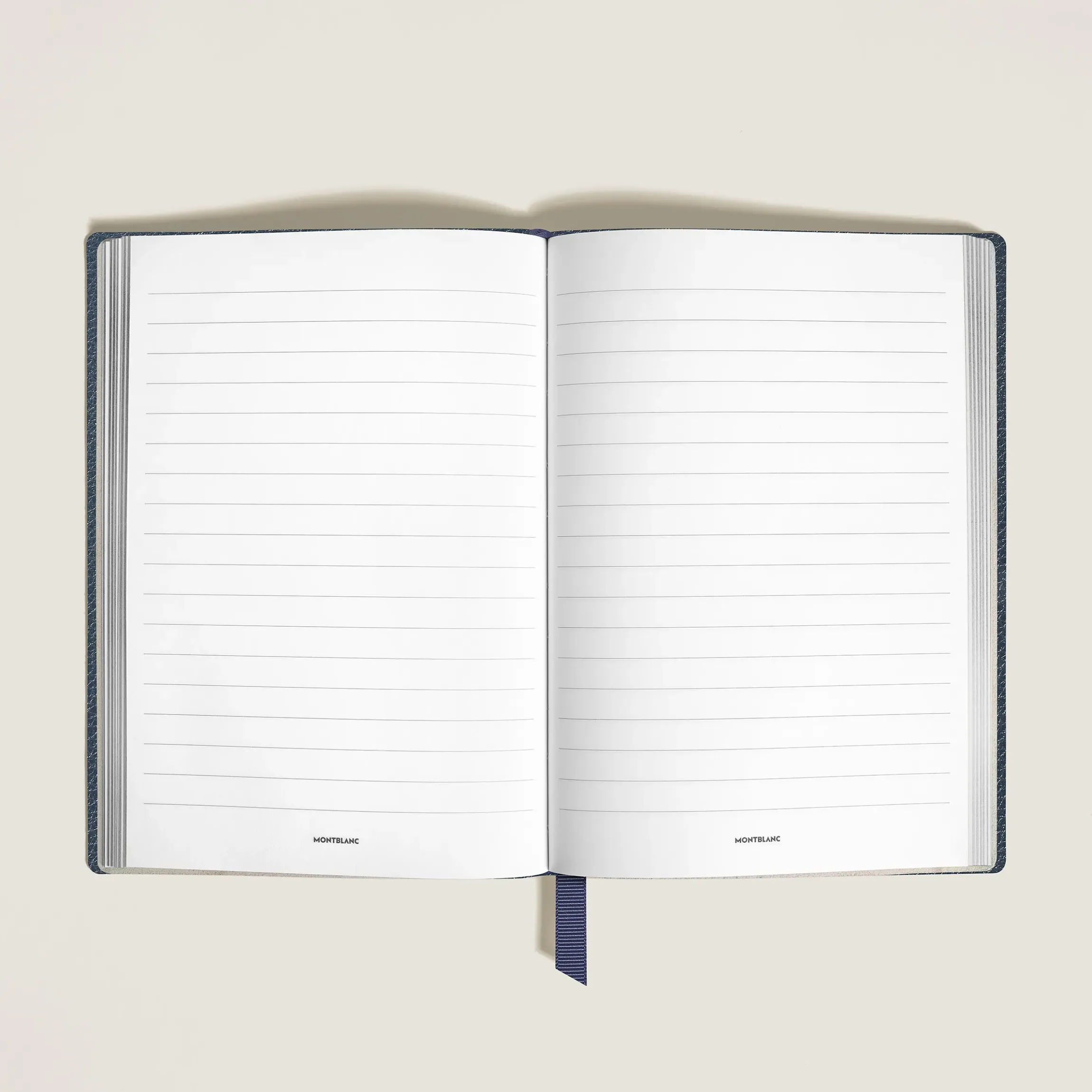 Quaderno Medio in Pelle con Grana, Fogli a Righe