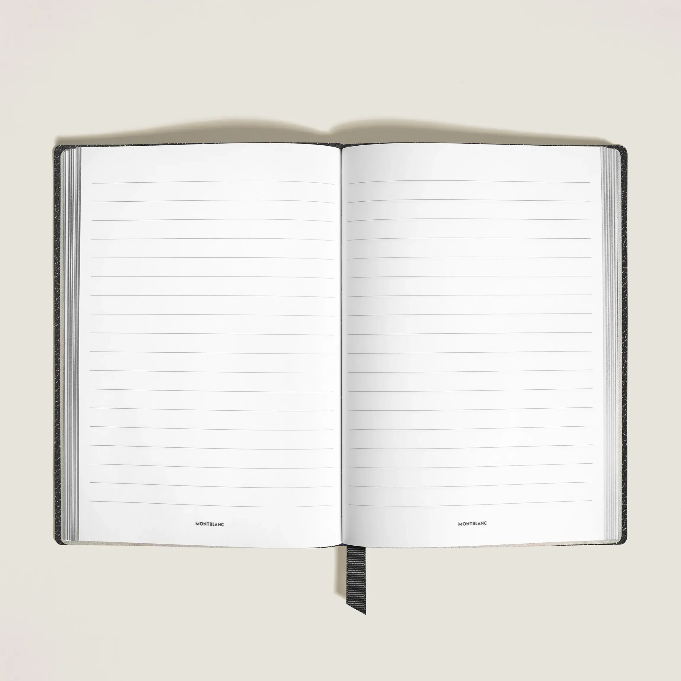 Quaderno Medio in Pelle con Grana, Fogli a Righe