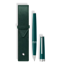 Set con Roller PIX Verde Scuro e Astuccio per 1 Strumento da Scrittura Montblanc Envelope