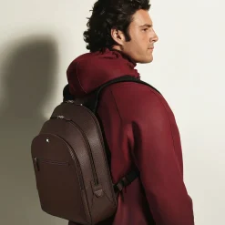 Zaino Modello Medio con 3 Compartimenti in Pelle Sartorial