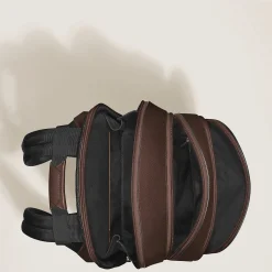 Zaino Modello Medio con 3 Compartimenti in Pelle Sartorial