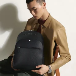 Zaino Modello Medio con 3 Compartimenti in Pelle Sartorial