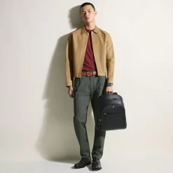 Zaino Modello Medio con 3 Compartimenti in Pelle Sartorial